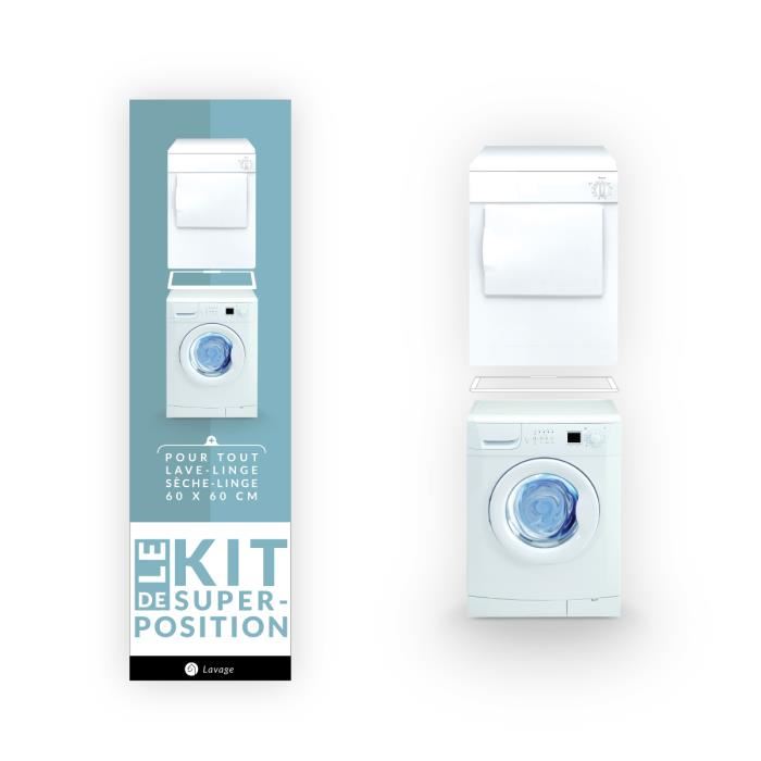 Superposer un lave linge et un sèche linge