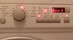 Lave linge porte bloquée