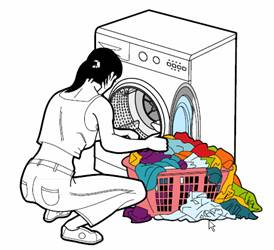 Lave linge dessin