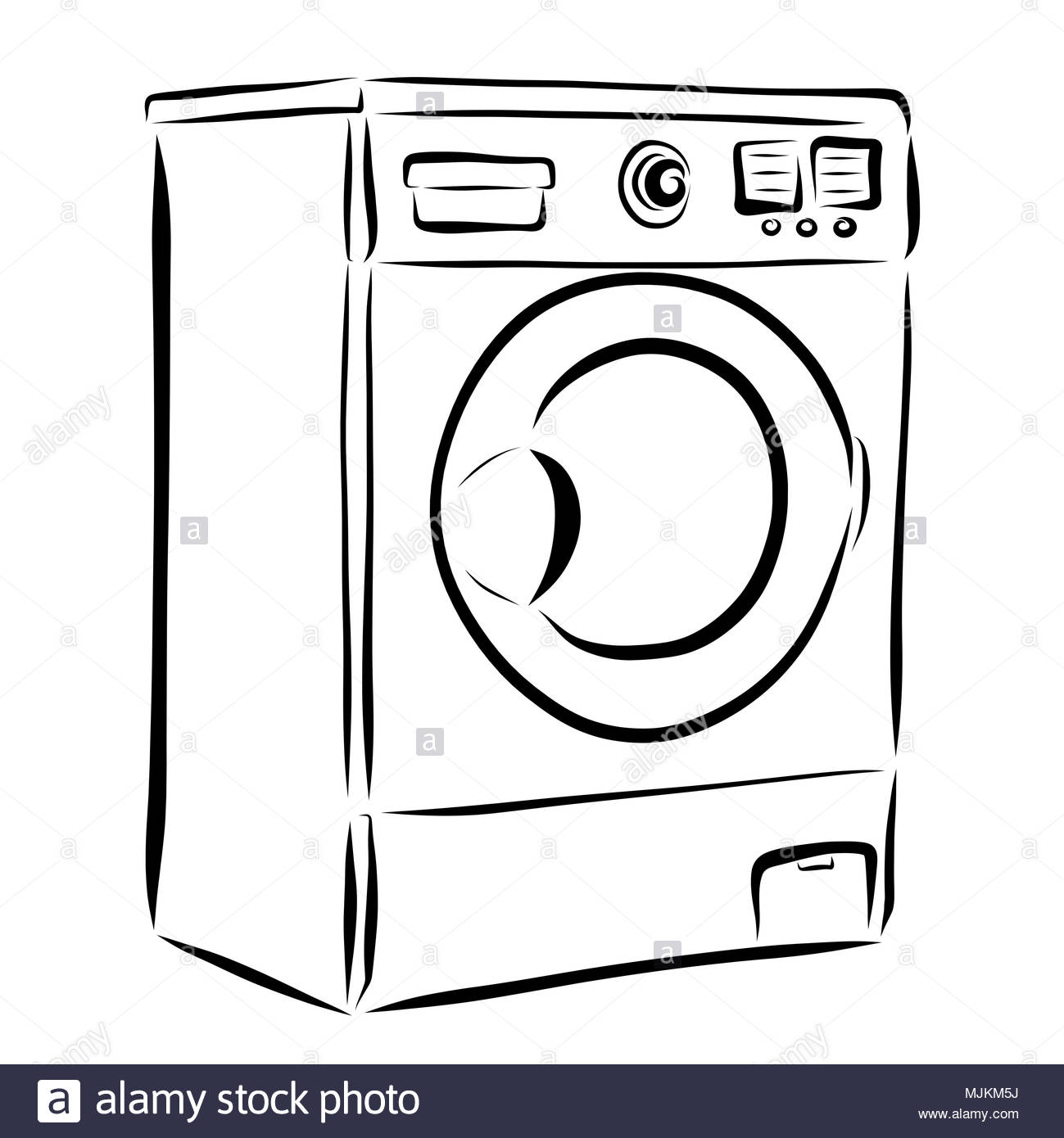 Dessin lave linge