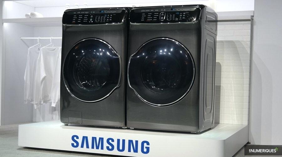 Ensemble lave linge seche linge superposable