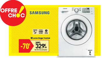 Lave linge samsung ww80j3483kw