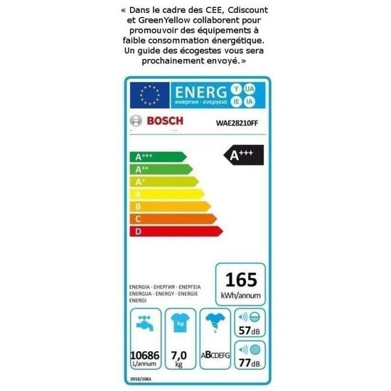 Lave-linge bosch wae28210ff