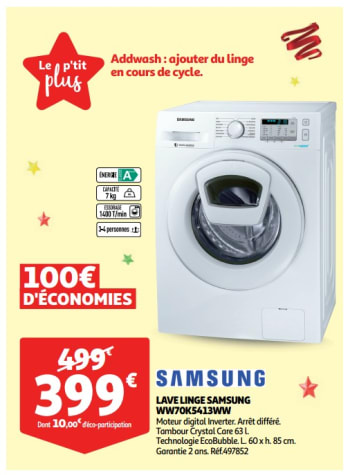 Envie 44 lave linge