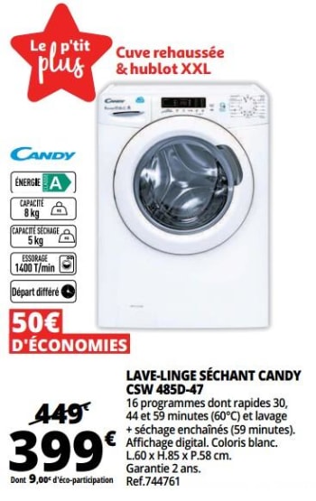 Lave linge 10 kg comparatif