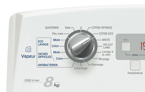 Lave linge avec programme court