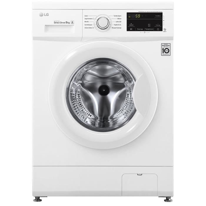 Lave linge lg f82j53wh