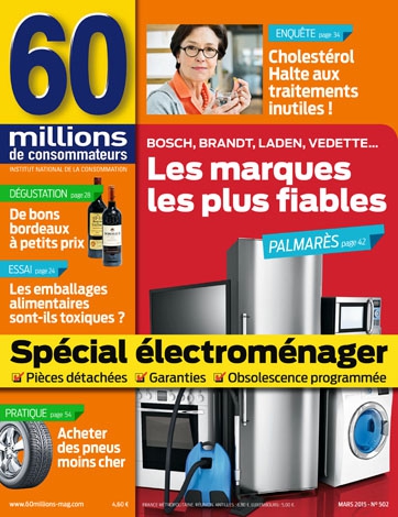 60 millions de consommateur lave linge