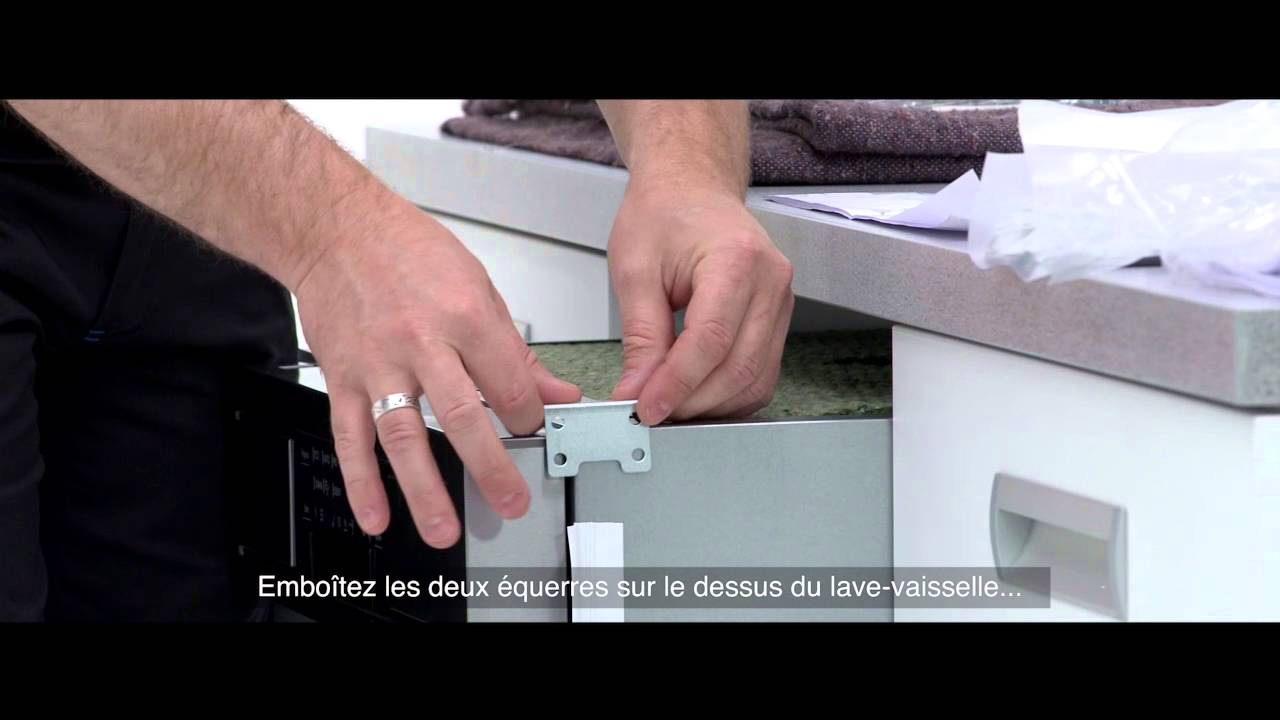 Enlever top amovible lave linge