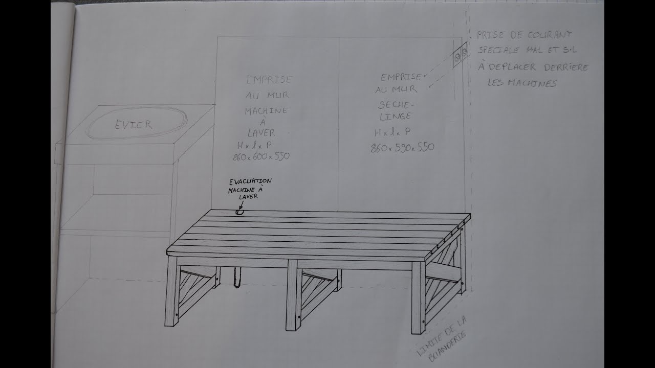 Structure pour surélever lave linge