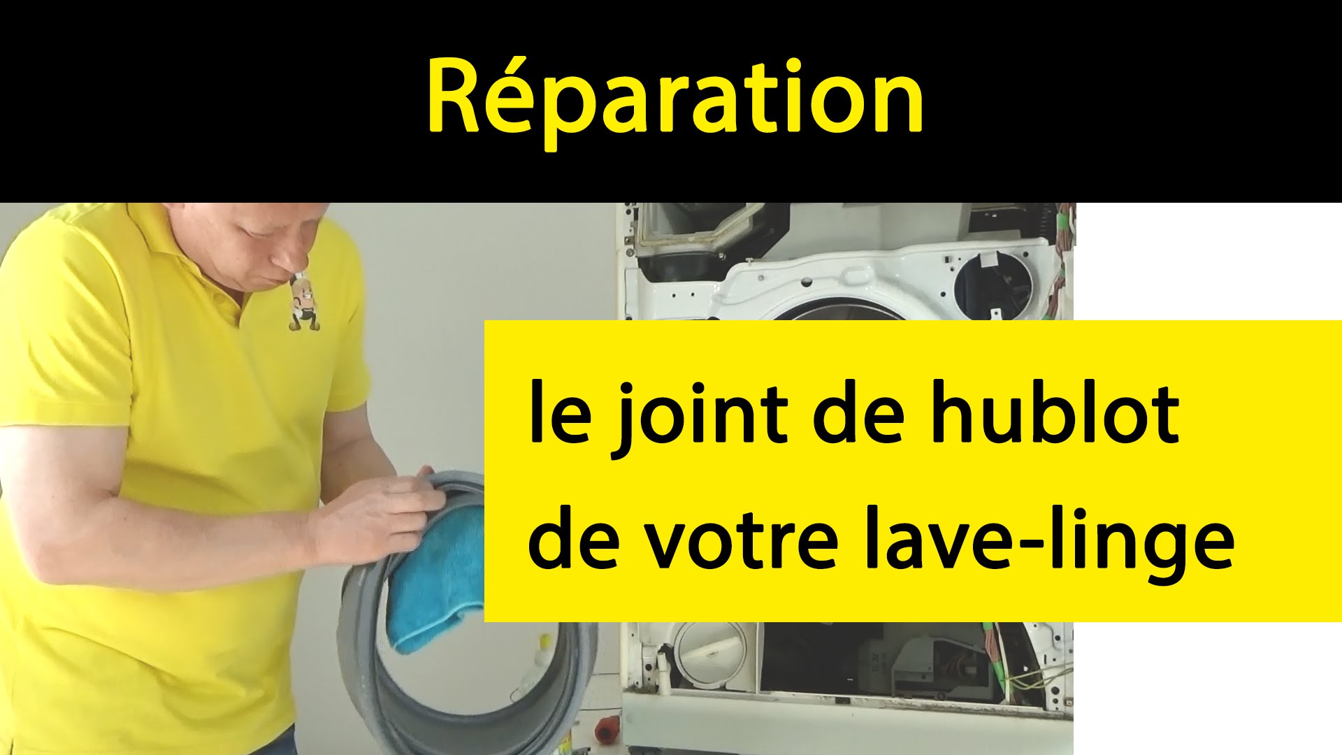 Reparer joint hublot lave linge