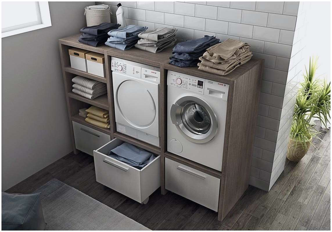 Meuble salle de bain lave linge encastrable
