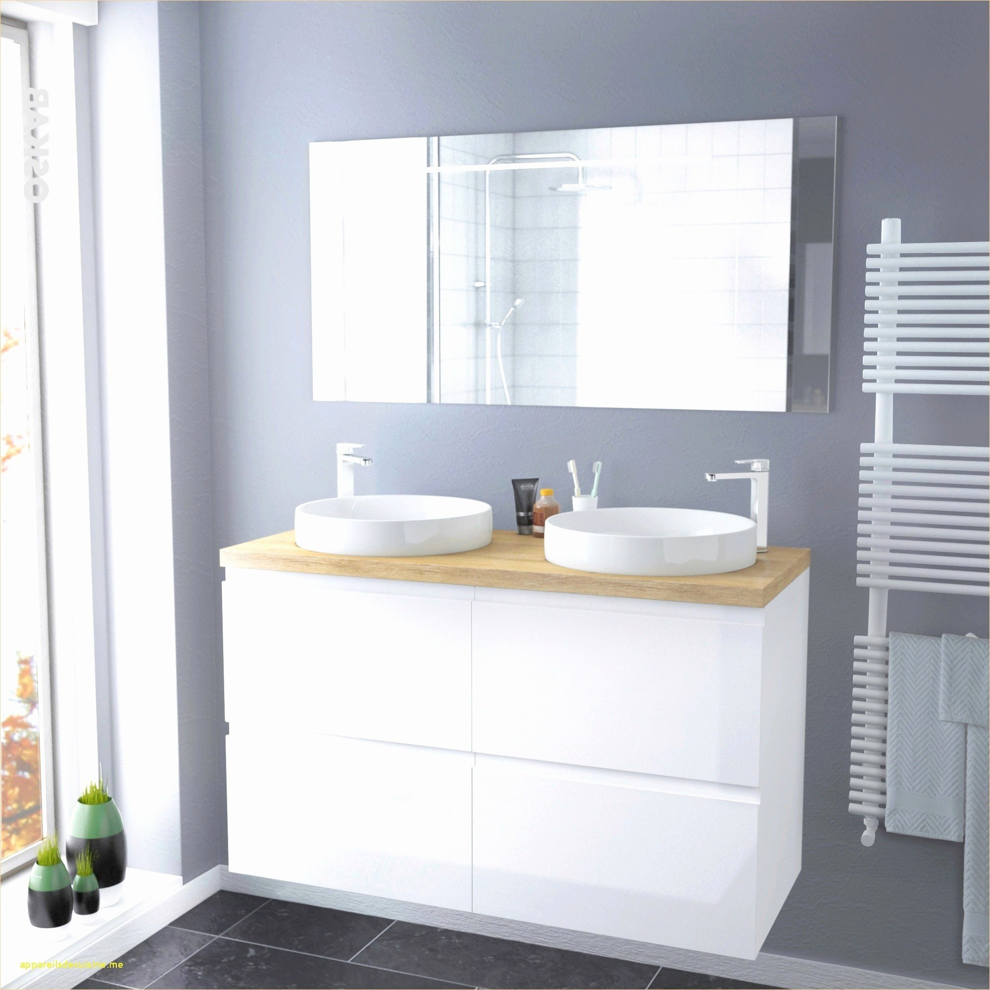 Meuble vasque lave linge