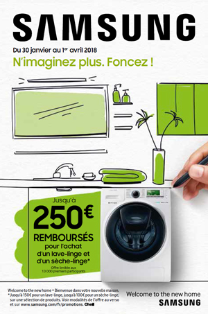 Www.samsung.com/fr/promotions lave linge