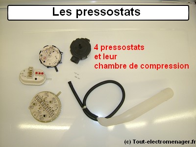 Tester pressostat electronique lave linge