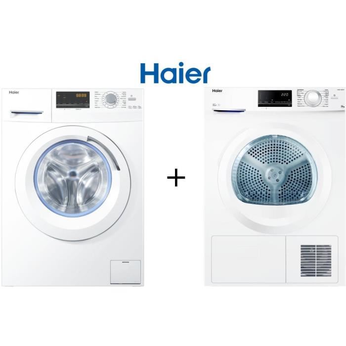 Pack lave linge et seche linge