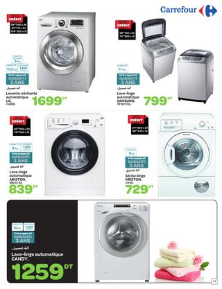 Carrefour lave linge top