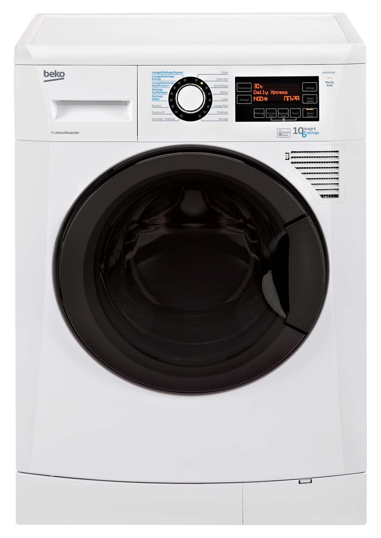 Lave linge sechant beko wdw85122