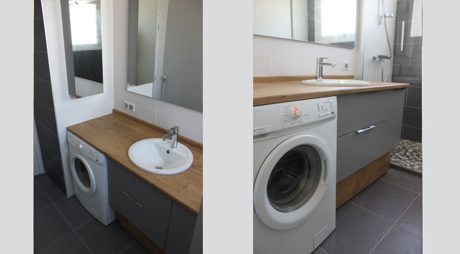 Lave linge sous plan de travail