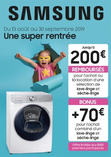 Odr samsung lave linge