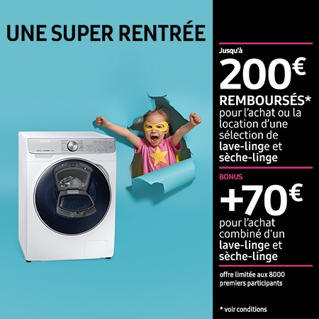 Lave linge samsung wf80f5e5w4w
