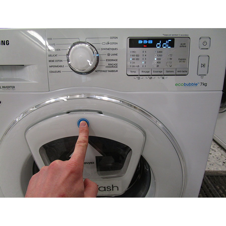 Lave linge double hublot samsung