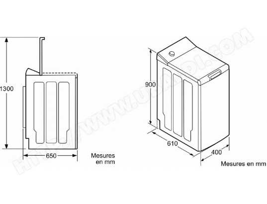 Mesure lave linge