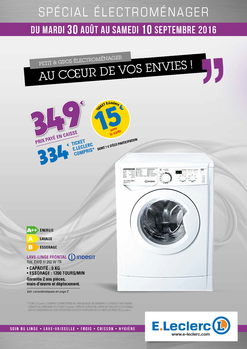 Electromenager leclerc lave linge