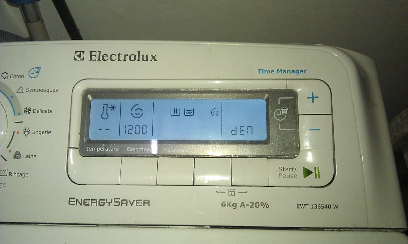 Code erreur electrolux lave linge