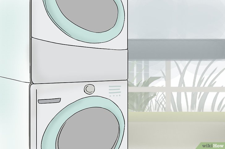 Empiler seche linge et lave linge