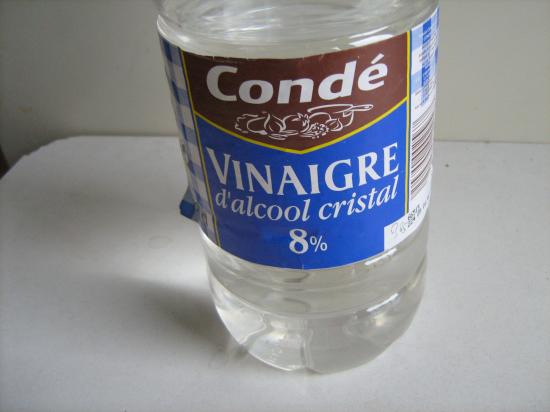 Vinaigre d'alcool lave linge