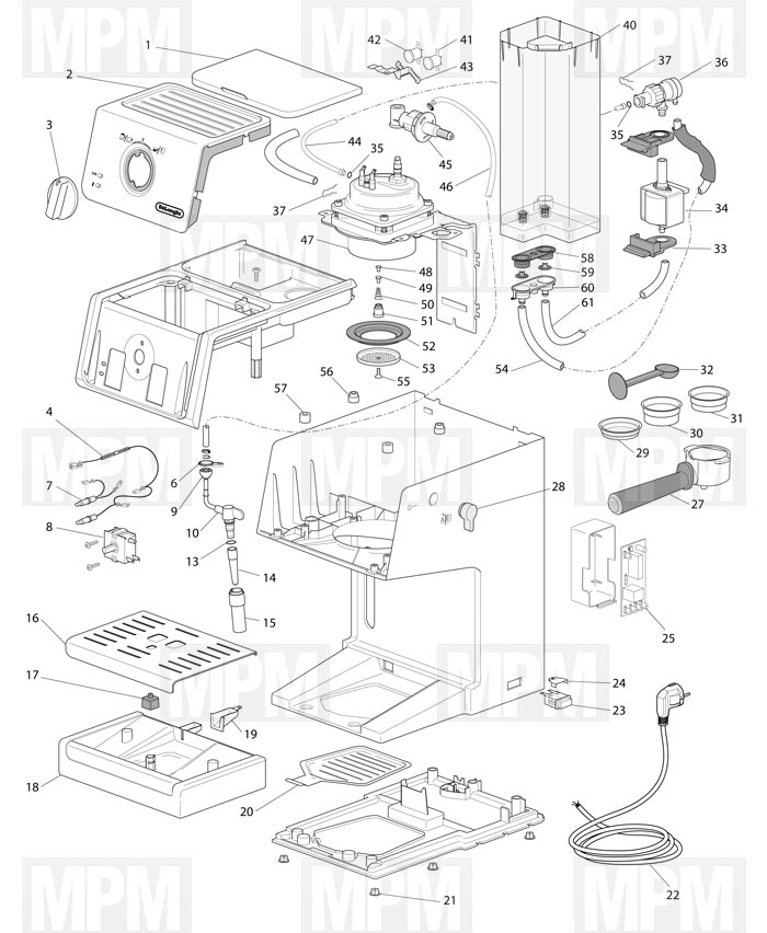 Vue éclatée lave linge siemens