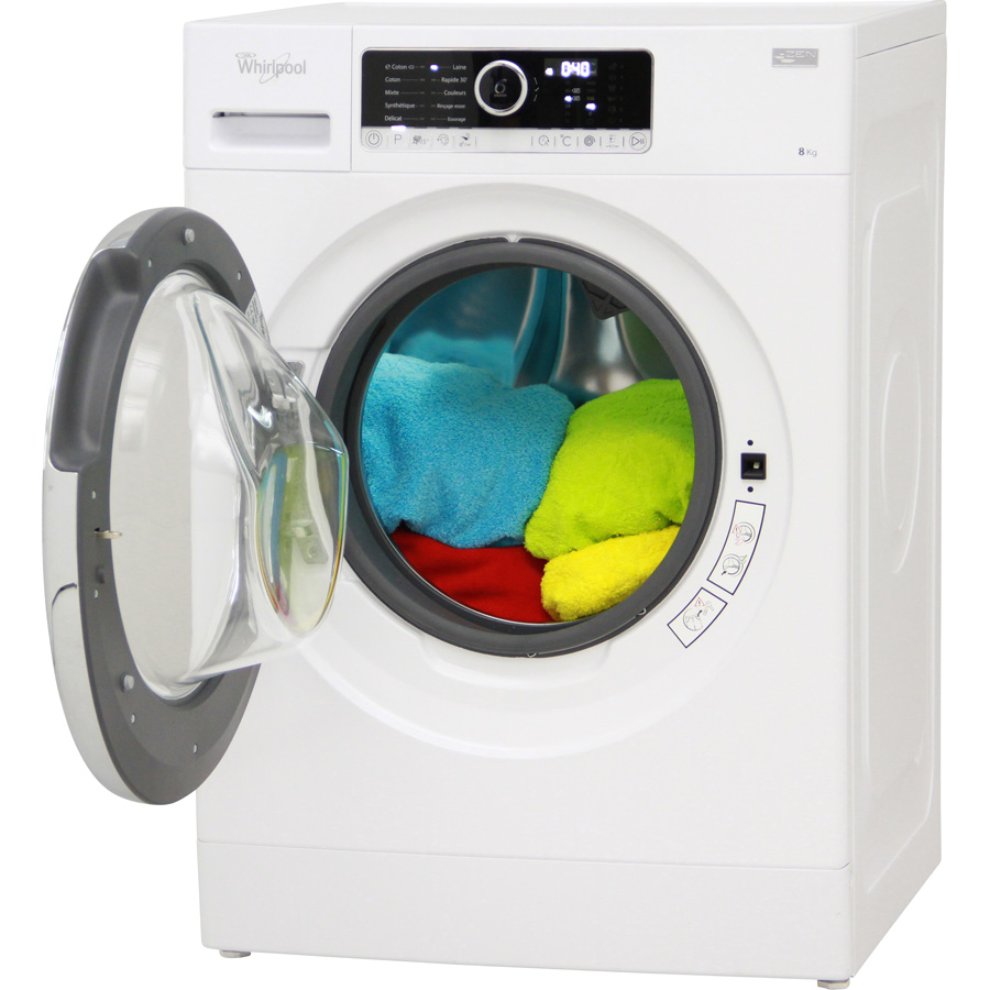 Lave linge frontal whirlpool fscr 80421