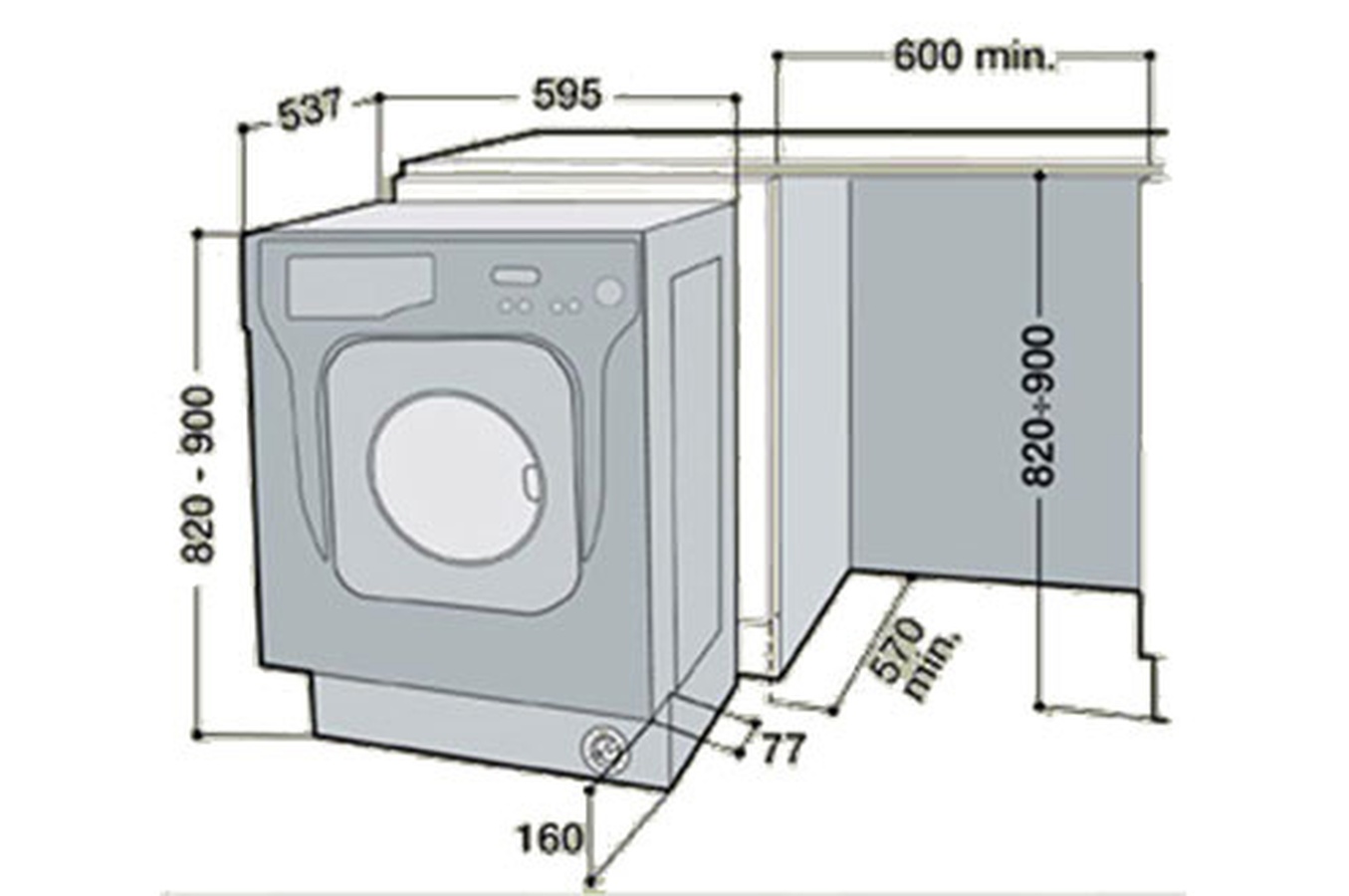 Lave linge whirlpool awod4833