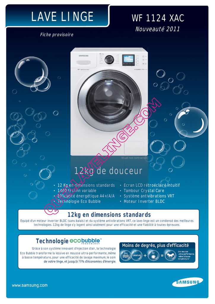 Lave linge silence