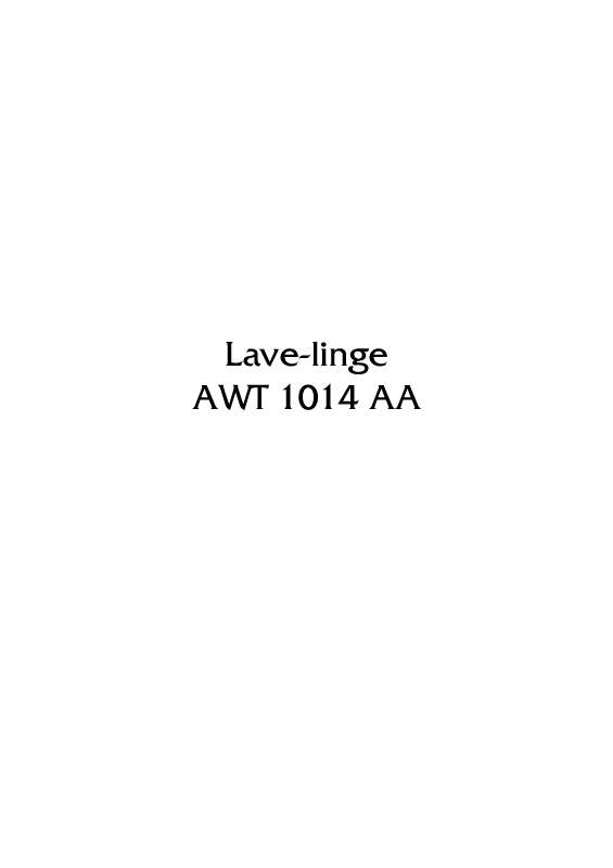 Notice lave linge arthur martin electrolux