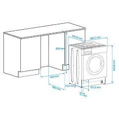 Lave linge encastrable beko wmi71241