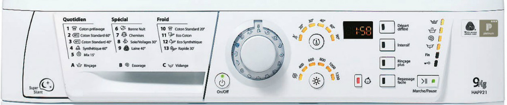 Lave linge hotpoint haf921sfr