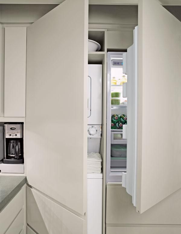 Meuble lave linge cuisine