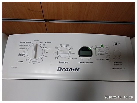 Lave linge brandt wtc12d3f