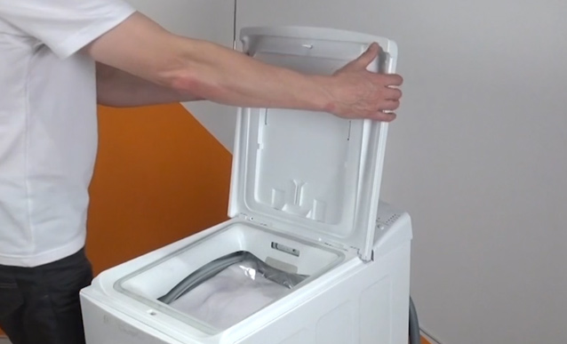 Lave linge porte bloquée