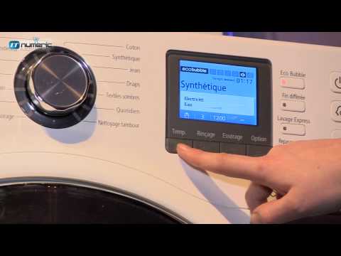Samsung lave linge 12 kg eco bubble wf1124xac