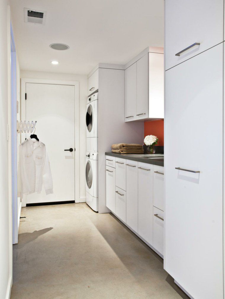 Amenagement lave linge seche linge