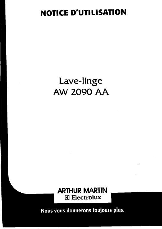 Lave linge arthur martin electrolux perfection
