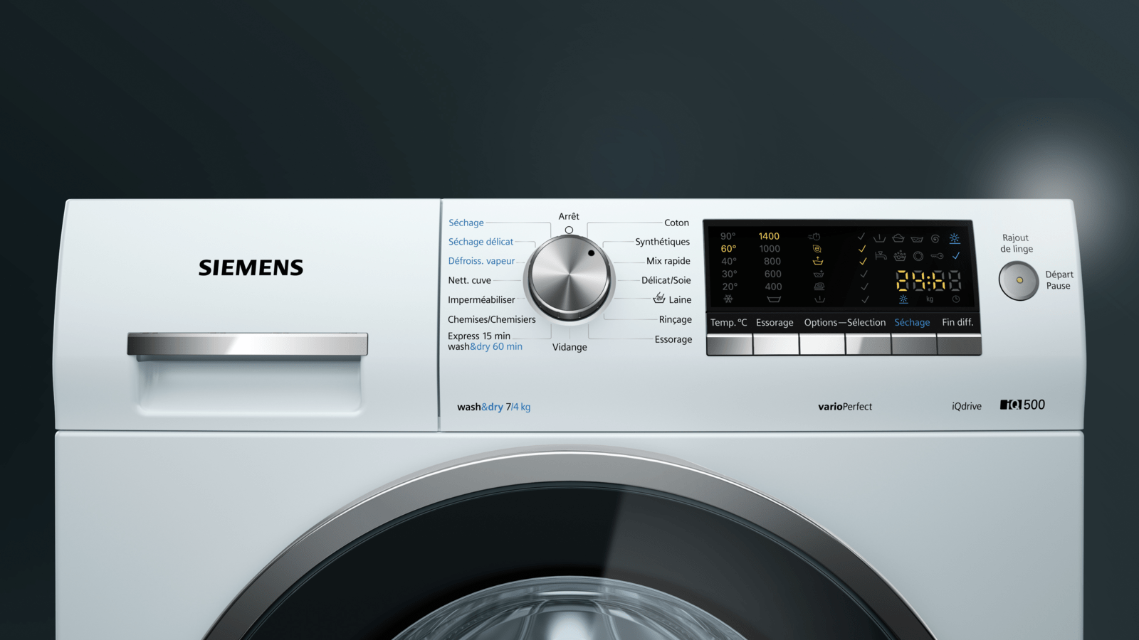 Lave linge sechant a condensation par air