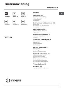 Mode emploi lave linge indesit