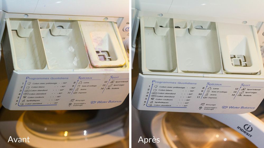 Comment nettoyer le bac à lessive d un lave linge