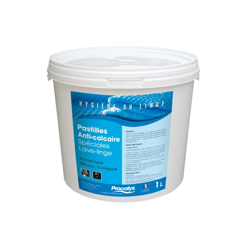 Pastilles anti calcaire lave linge