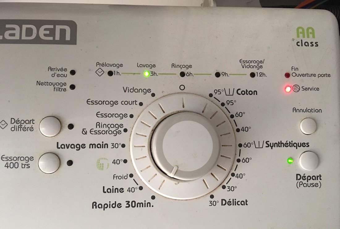 Nettoyage filtre lave linge laden