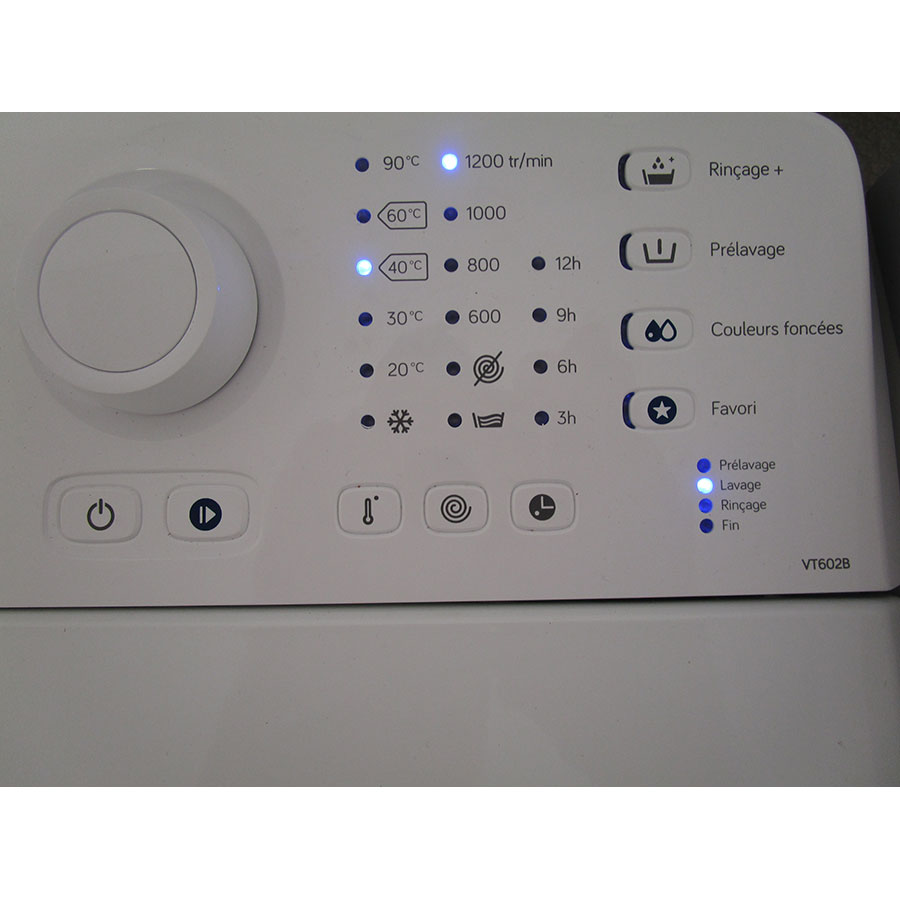 Lave linge vedette vt602b notice